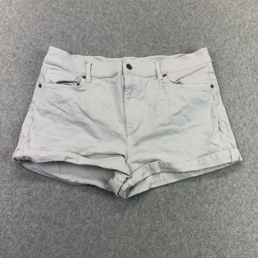 LOFT Women's Size 30/10 Beige Cuffed Denim Shorts